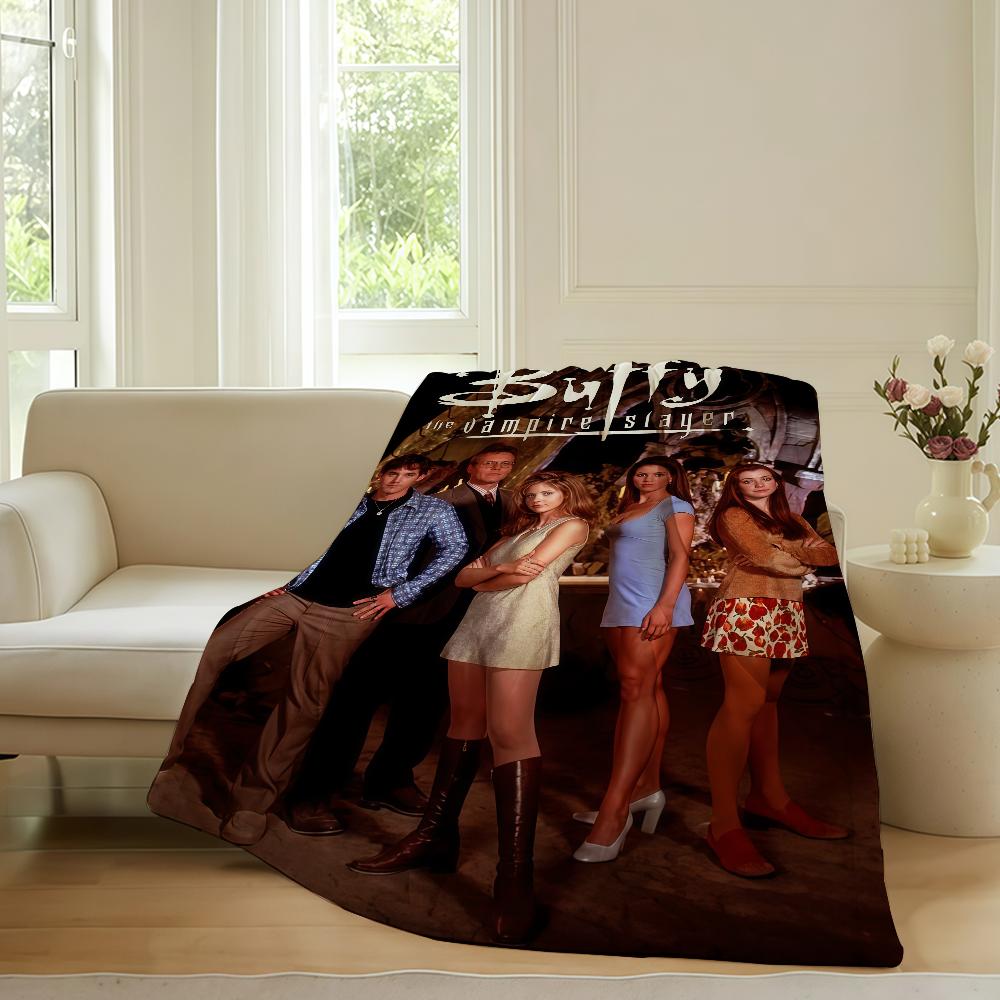 Comedy movie B-Buffy the Vampire Slayer Blanket For Sofa Office Bed Plane Travel Sleep Read Relax Camping Soft And Warm 30x40in