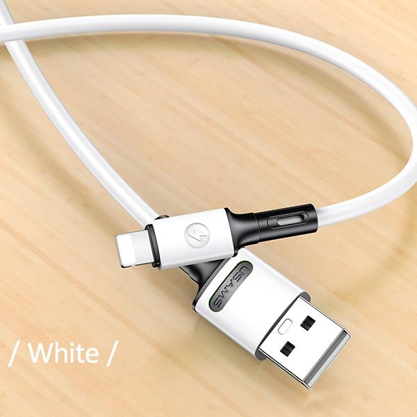 Usams Kabel U52 Lightning 2A Fast Charge1M Biały/White Sj434Usb01 (Us-Sj434)