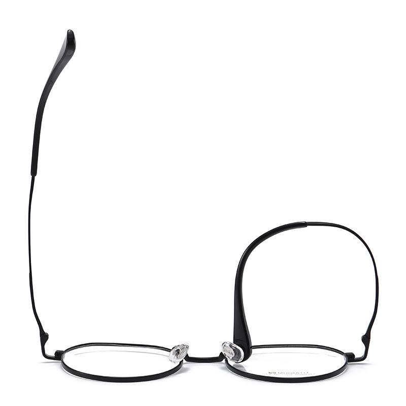Fashionable Titanium Round Frame Eyeglasses with IP Plating