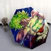 1pc Dragon Ball Z Broly Outdoor Umbrella - Automatic Opening/Closing - Portable 3-Fold Design - 8-Rib Iron Frame - Perfect Gift for Fans, Travelers, D