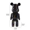 Black Gold Violent Bear Sculpture Water Transfer Resin Violent Bear Ornament Bedroom Living Room Study Decorative Piece