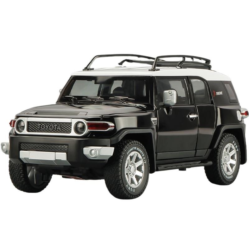 1/24 TOYOTA FJ Cruiser Alloy Car Model Diecast & Toy Metal Off-road Vehicles Car Model Simulation Sound and Light Childrens Gift