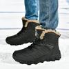 Russian Style Men's Winter Waterproof Outdoor Ankle Snow Boots Warm Anti-skid High Top Cold Weather Footwear for Men