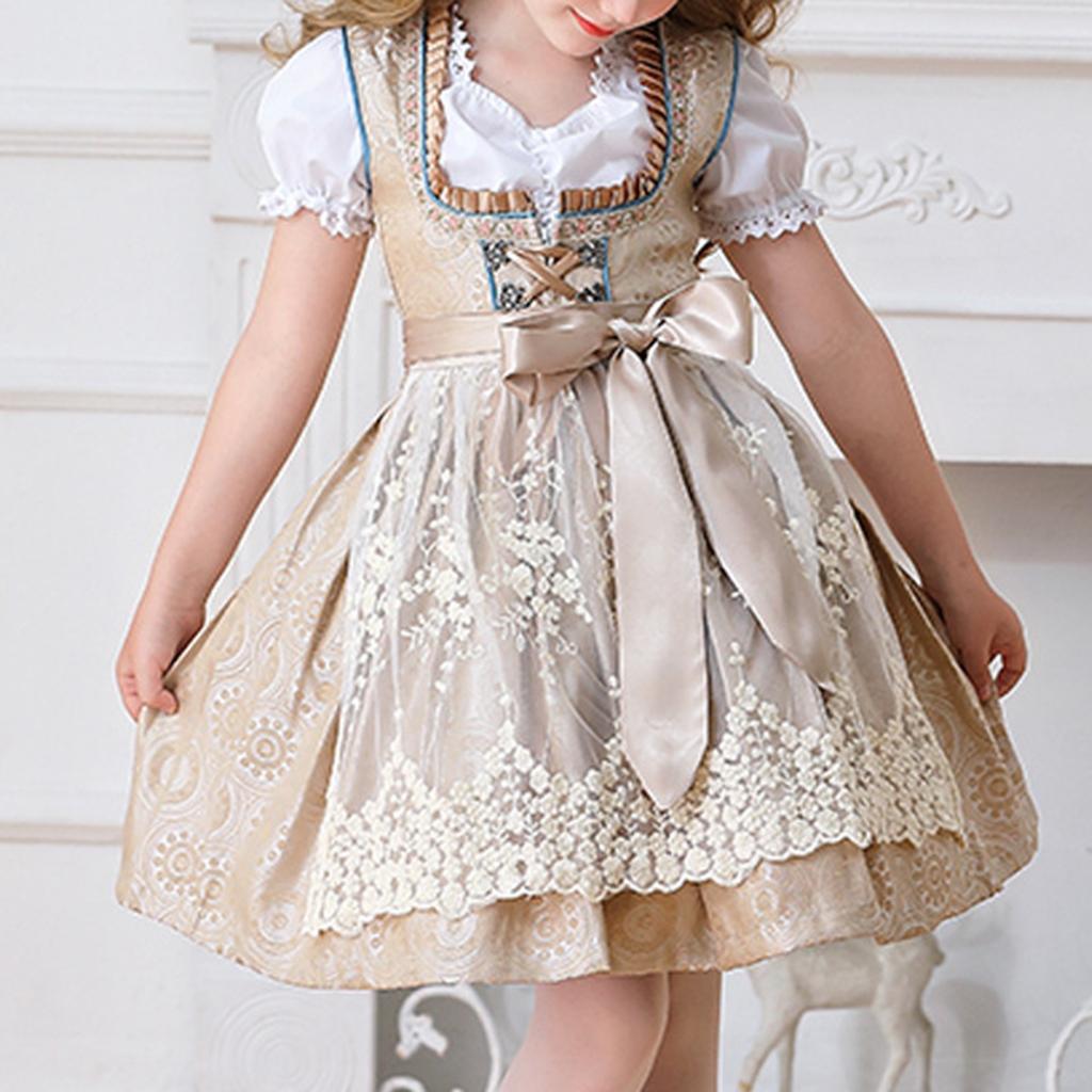 Girl's German Dress Party Dress Long Sleeve Festival Party Dress