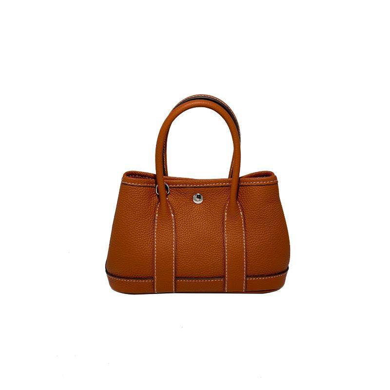 First layer cowhide garden bag going out fashionable commuter handbag shoulder bag women's bag