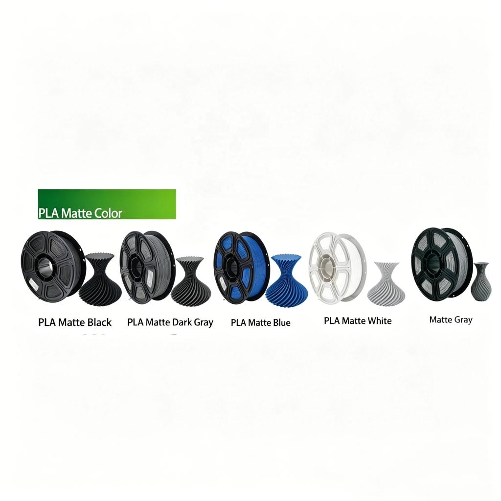 3D Printing PLA Filament Matte Colors for 3D Printing Pens PLA Material 1kg Most FDM 3D Printers ±0.02mm Accuracy