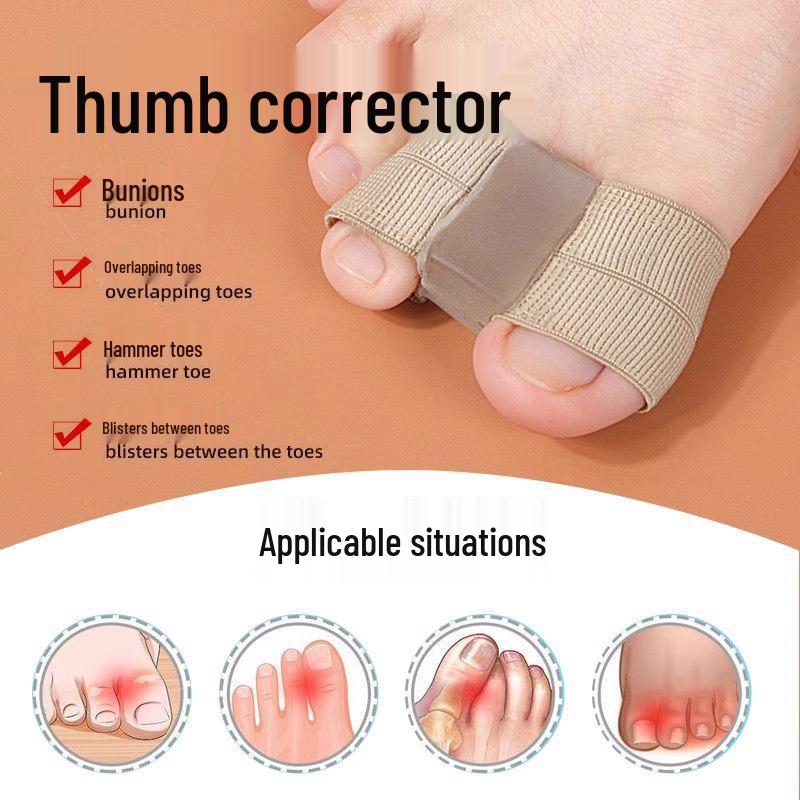 Elastischer Atmungsaktiver Silikon Ballenzehenkorrektor für den Großen Zeh - Tragbarer Schützender Zehentrenner