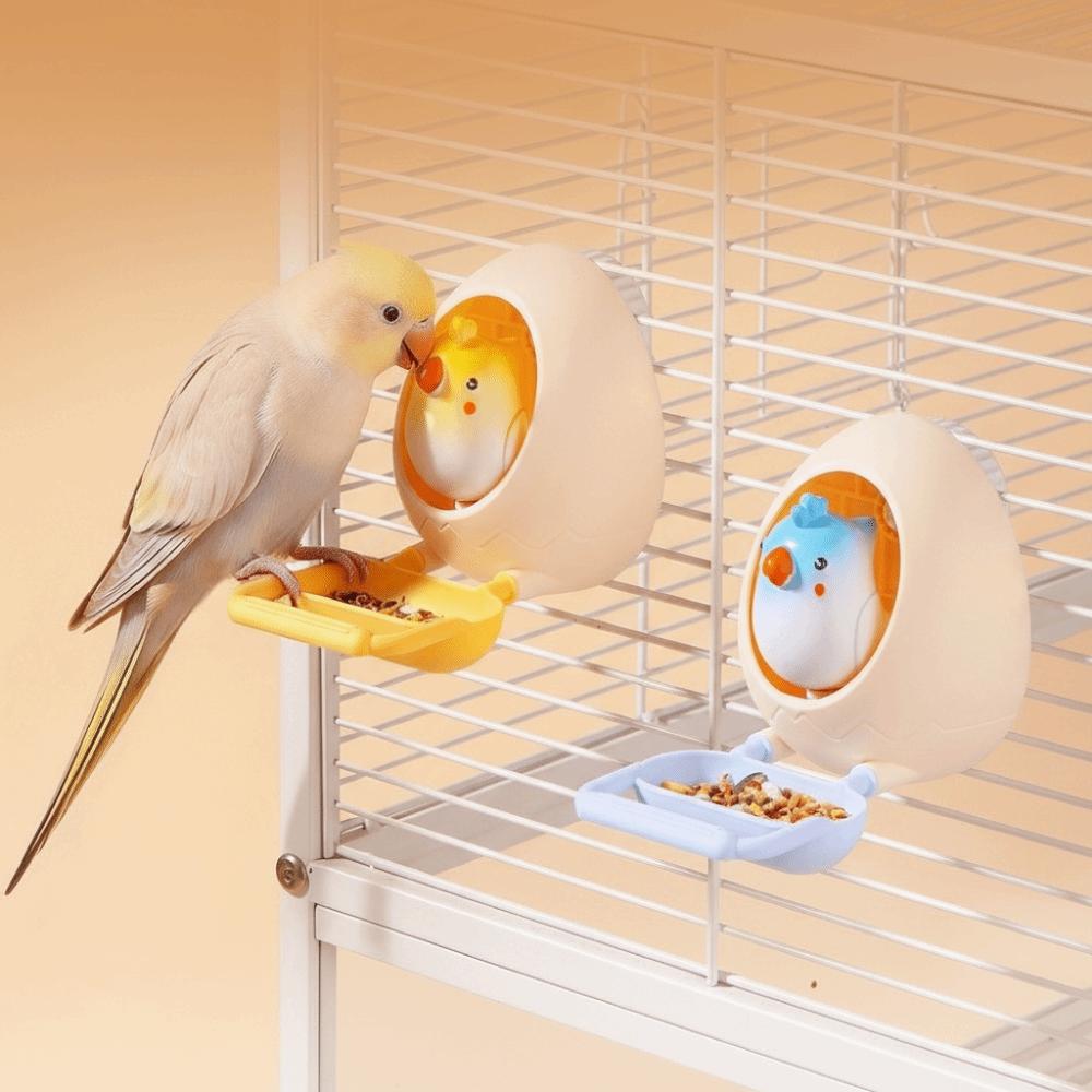 Eggshell Bird Bird Food Dispenser Bite Resistant Bird Standing Stick  Beak Claw Grinding