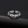 Vintage Silver Big East Gate Cross Ring Female Croix Punk Trend Men'S And Women'S Open Index Finger Ring
