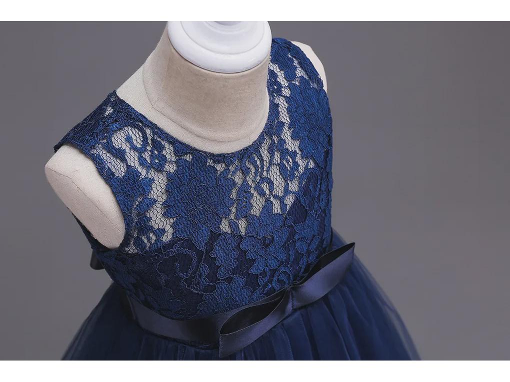 European and American Princess Lace Floor-Length Girl's Evening Dress