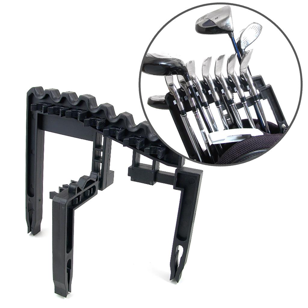 Golf Clubs Shafts Holder Stand Protective Golf Holder Organizer Can Hold 9 Iron Clubs Gift for Golf Playing Lover