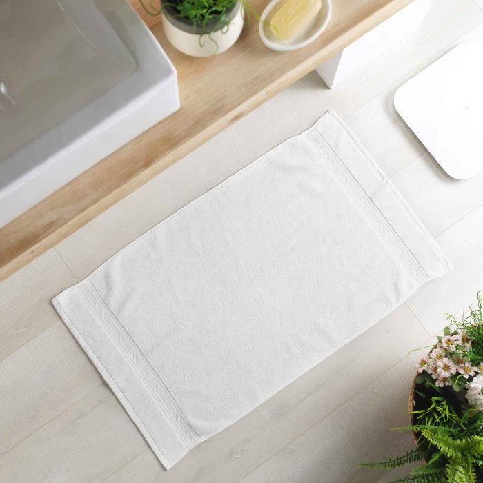 Tapis de bain - DOUCEUR D'INTERIEUR - 50 x 85 cm - Blanc - Adulte