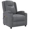 Fauteuil de massage - MAISON EXCLUSIVE - Anthracite - Similicuir PU - 3 positions inclinables - Massage 6 points
