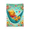 Bär Cartoon Winnie Puuh Decken Flanell Fantastisch Weiche Überwurfdecken für Bettwäsche Wohnzimmer Sommer,