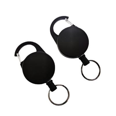 1PC Telescopic Keychain, Creative Buckle, Anti-lost and Anti-theft Keychain, Wire Rope High-elastic Mountaineering Buckle