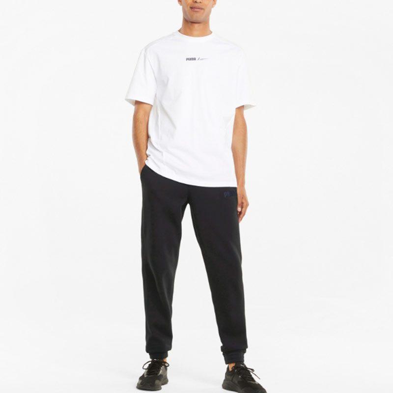 Puma Knitted Sweatpants Men's Black Moderate Cuffed Pants 846416-01