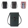 Women Transparent Touch Screen Mini Phone Pouch Shoulder Strap Mobile Bag With Snap Closure
