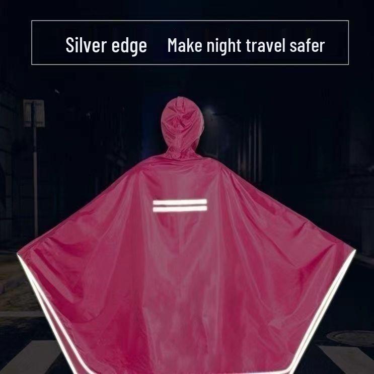 Plus Size Electric Vehicle Raincoat: Thick Oxford Cloth, Soft & Durable, Single/Double Person Options