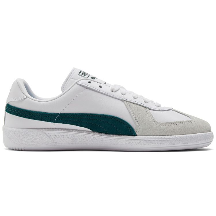 Puma Army Trainer White Varsity Green Unisex Sneakers 386607-03