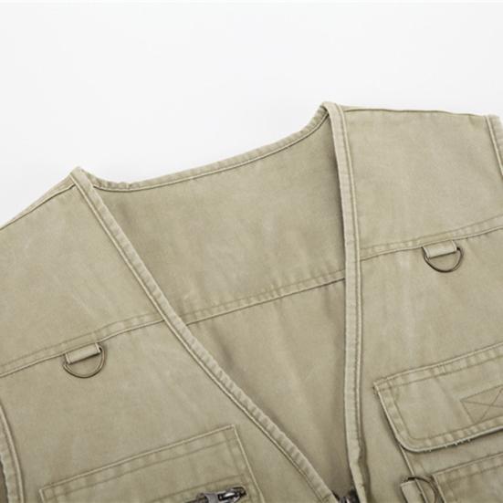 Herren Weste mit vielen Taschen Outdoor Reise Angeln Fotografie Gilet Jacke