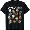 Eulen Nordamerikas Shirt Vogelbeobachter Vogelliebhaber Eulenliebhaber Geschenk Unisex T-Shirt