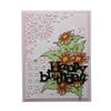 Irregular Background Flower Decor Metal Silvery Stencil Embossing Cutting Dies For Diy Scrapbooking Paper Album Cards Making