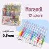 96-Piece Press-Type Neutral Pens Set | 0.5mm ST Needle Tube | Black & Red for Students and Office Use