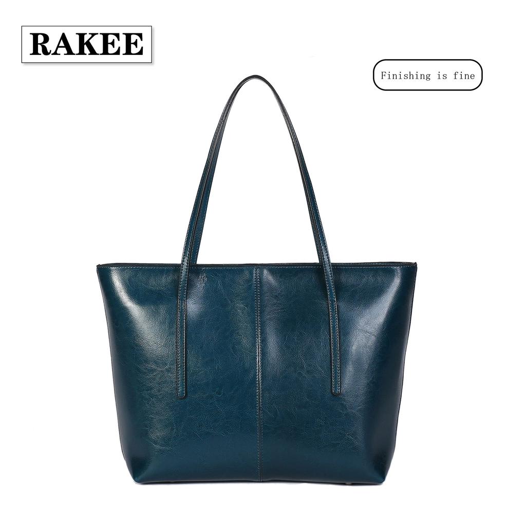 FSD.WG Women's Tote Bag, Italian Cowhide Leather, Large Capacity, 2-Way HandbagShoulder Bag, A4 Size, Perfect for Job Hunting, Commuting, School,