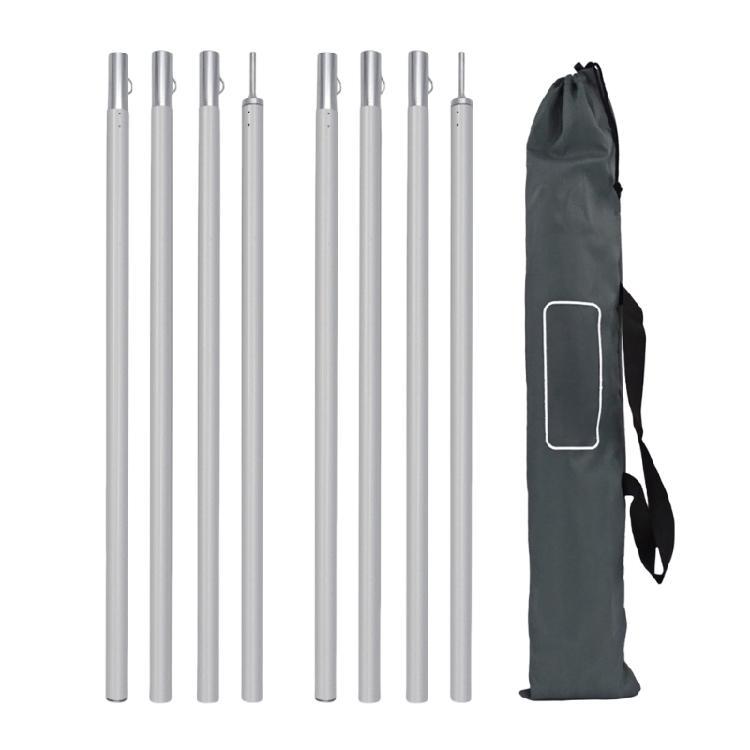 1Set Extendable Tarps Support Whole Weather Camping Poles Segments Tent for Outdoor Shelters