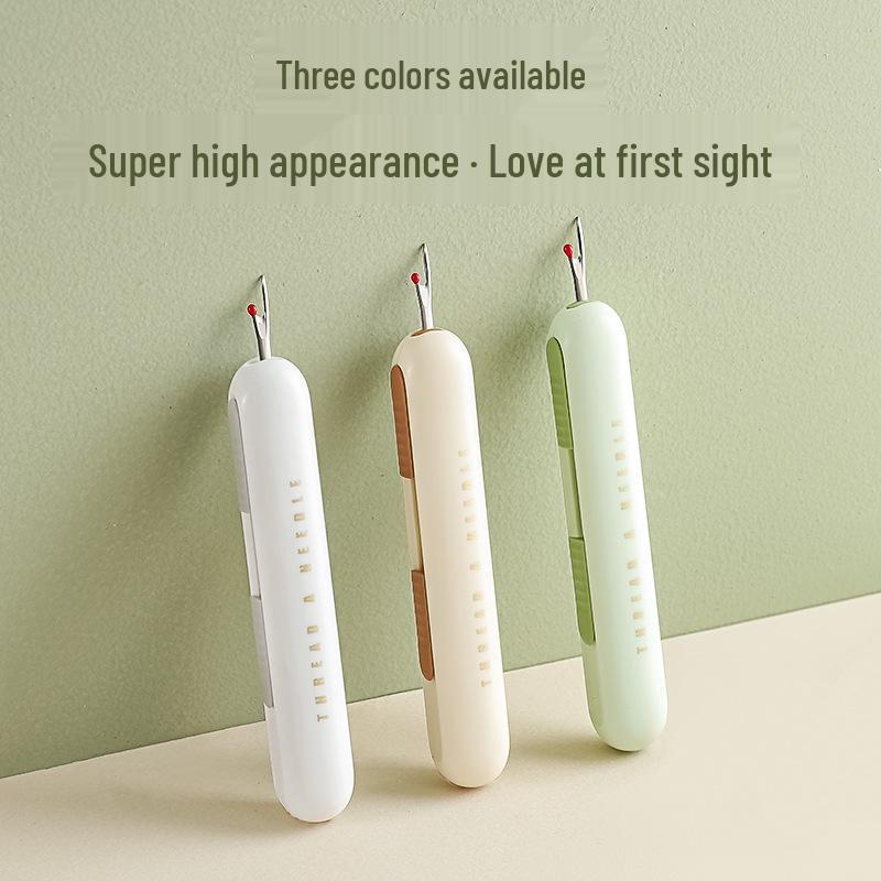 2-in-1 Needle Threader & Seam Ripper for Seniors: Double-Ended Sewing Tool