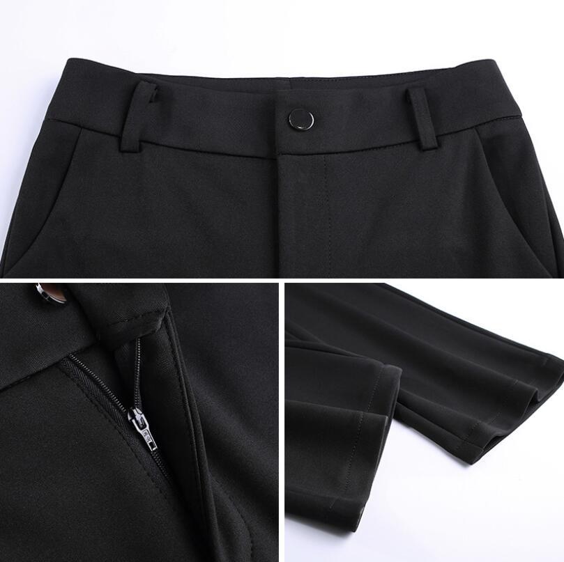 Women's Plus Size High Waist Micro-Flared Work Pants