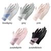 Summer Ice Silk Sunscreen Gloves Women Touch Screen Gloves Anti-UV Breathable Non Slip Riding Driving Gloves
