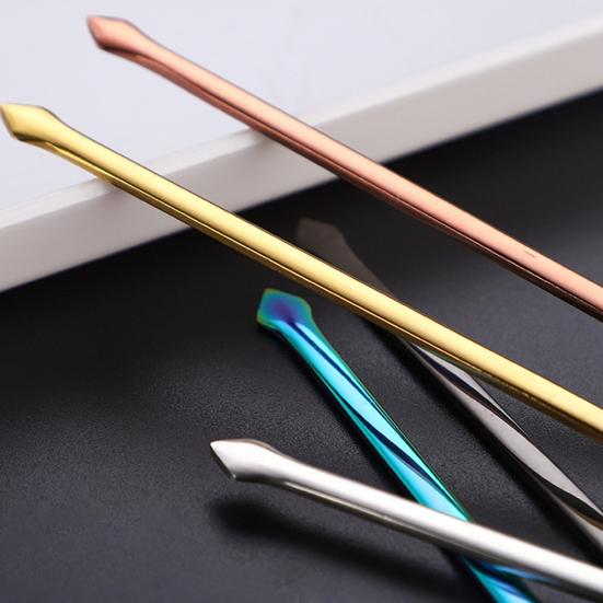1 Set Stirring Rods Anti-rust Washable Stable Sturdy Stainless Steel Mixing
