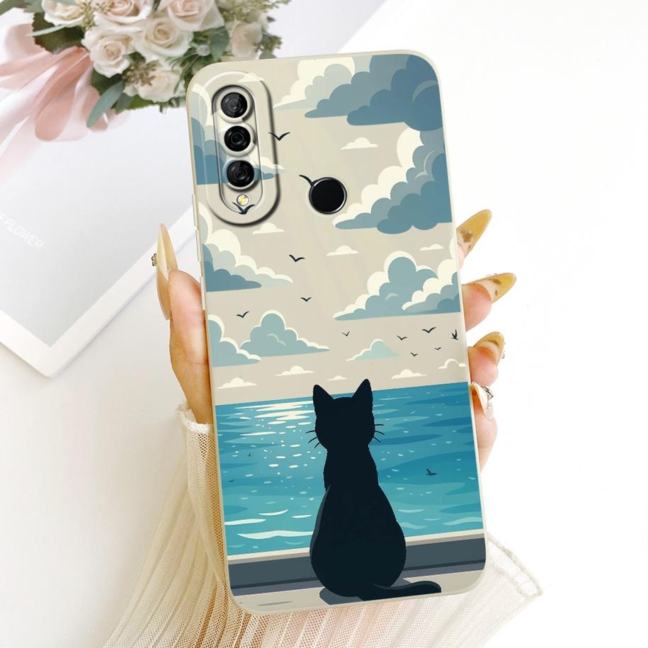 For Huawei P30 Lite Pro Case MAR-LX1M VOG-L04 Cover Cute Cartoon Cat Rabbit Soft Silicone Bumper For Huawei Nova 4e P30Pro Shell