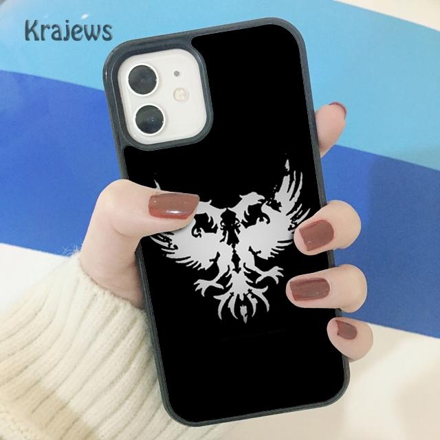 Krajews Albania Flag Eagle Soft Phone Case Cover For iPhone 17 Air 16 15 14 Plus 11 12 13 Pro Max Coque Shell Fundas