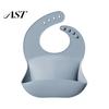 Comfortable Bibs for Sensitive Skin Silicone Baby Bib, Waterproof Soft Adjustable Feeding Durable Large Pocket Catch Food Bib Babies And Toddlers