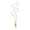 Modern Fish Stainless Steel Necklace with Polished Chain For Women Jewelry Gift Trendy Clavicle Accessory