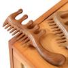 Wooden Scalp Massage Comb with Ergonomic Long Handle Multi-functional Meridian Fine Wide Tooth Comb Men Women Head Massager Tools