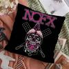 Rock band N-NOFX Retro Cushion Cover Pillowcase Upholstery Sofa Throw Pillow Home Decor Pillowcas