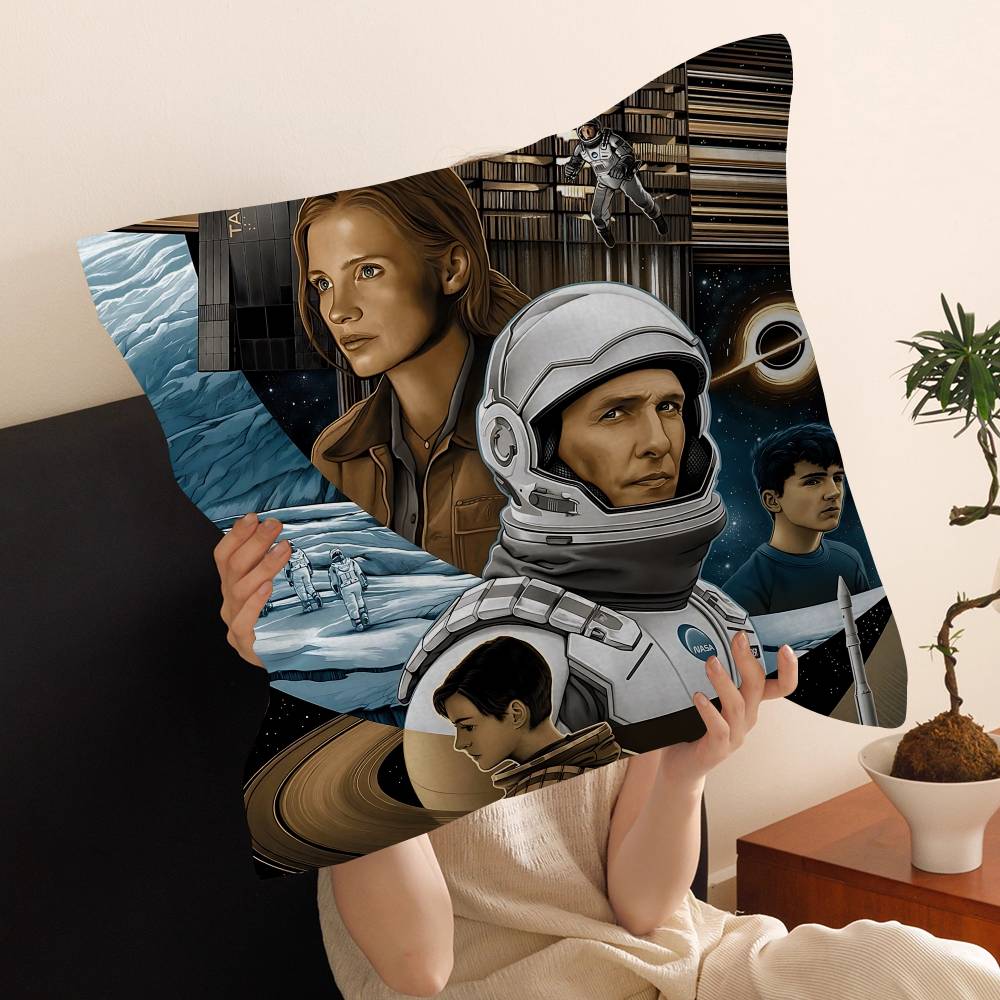 Classic Science Fiction Movies I-InterstellarMT Cushion Cover Car Throw Pillow Case For Sofa Car Christmas Gift 40x40cm 45x45cm