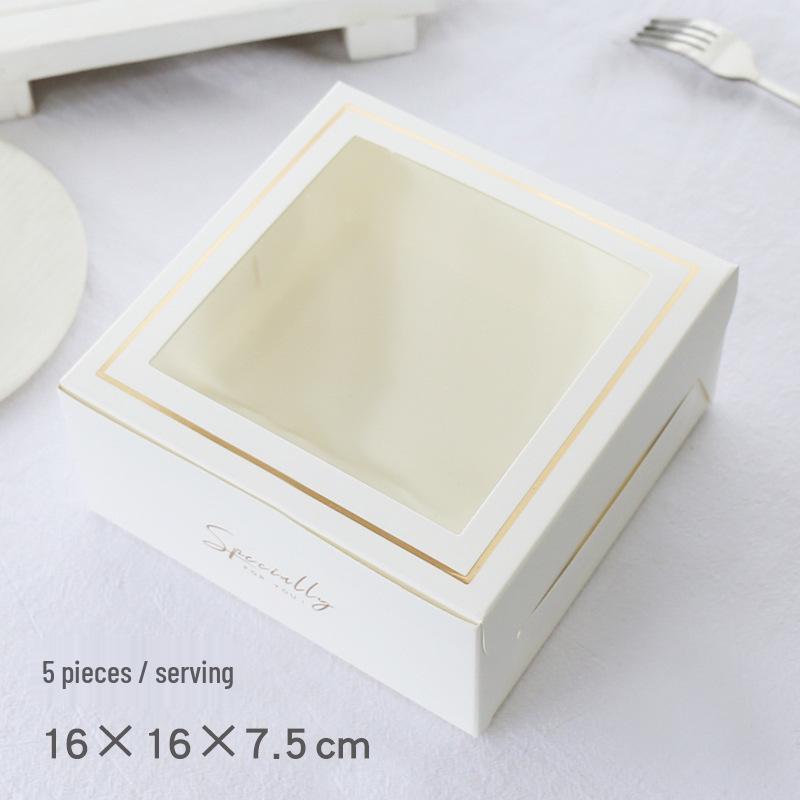 s” Simple 4-Inch Basque Cheesecake Pastry Box - Perfect for Cupcakes & Muffins