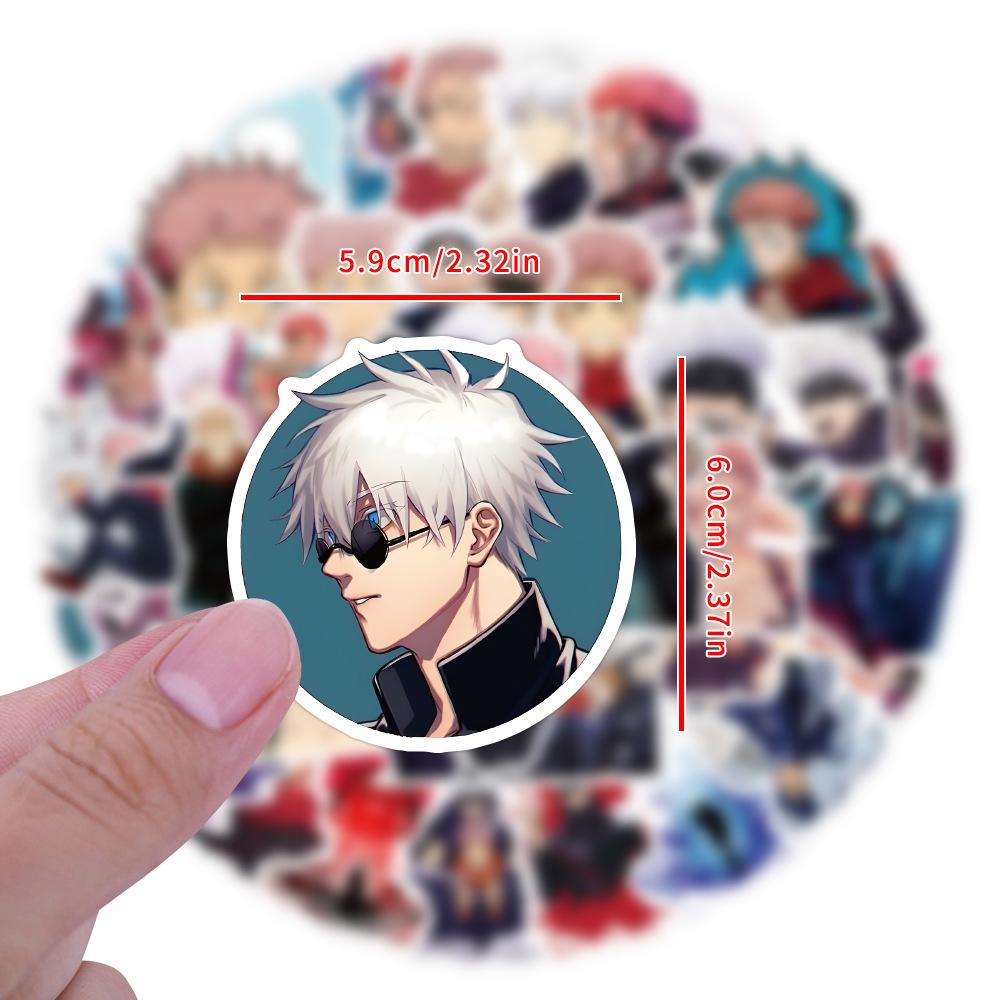 55 Magic Tricks Back To Battle Anime Graffiti Stickers Decorate Notebook Suitcase Mobile Phone Stickers