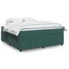 VidaXL Slat Bed Base and Mattress Dark Green 200x200cm Velvet 3285665