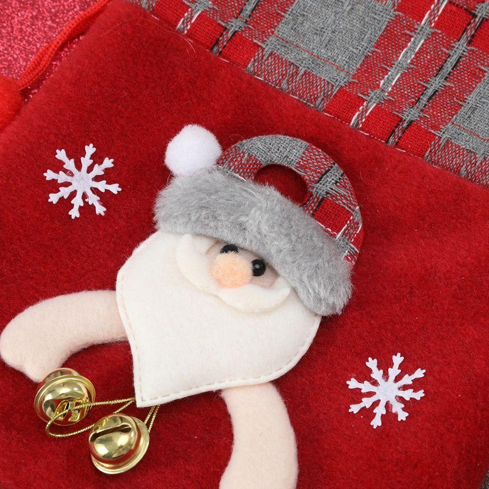 Cartoon Children Stocking Bag Cloth Fruit Packaging Box Christmas Handbag  Children Gifts