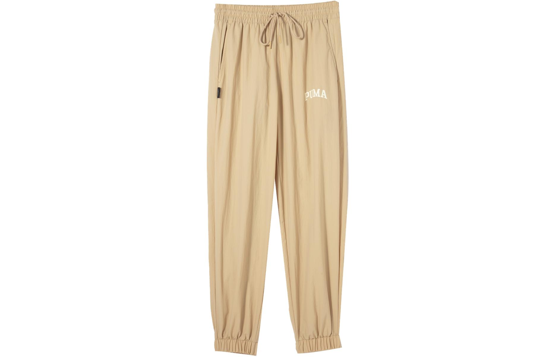 PUMA Мужские вязаные спортивные штаны Овсяный 630358-91 L