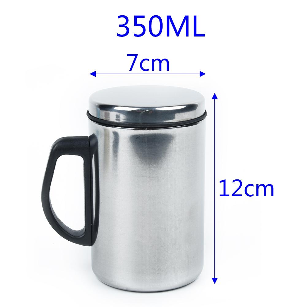 Coffee Water Cup Cup 350ml/500ml Travel Mug Silver