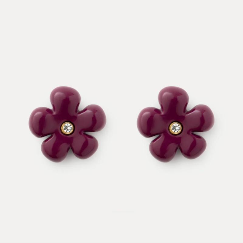 Fashion Style Fresh Flower Fashion Temperament S925 Silver Needle Stud Earrings Niche Design High-End Earrings
