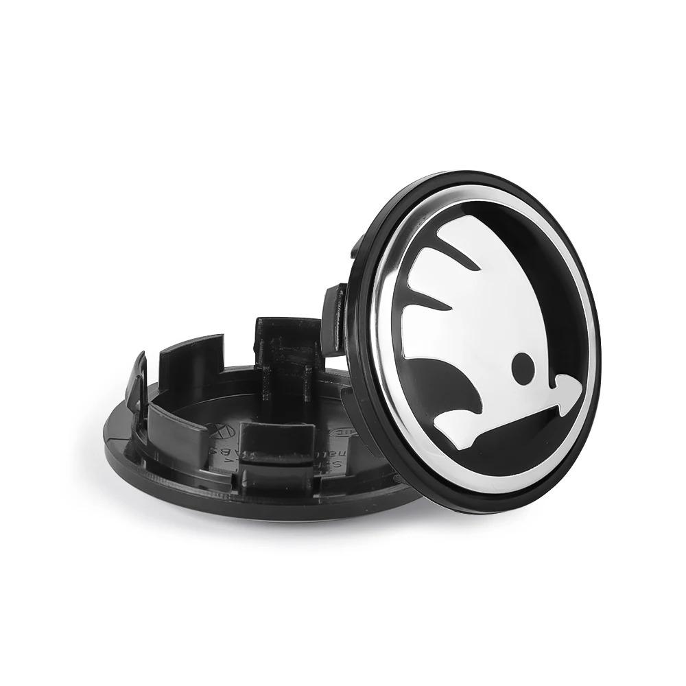 4pcs Set 55/65mm Car Original Wheel Center Hub Caps for Skoda Roomster Octavia Rapid Fabia Yeti Superb RS Scala VII Karop Kamiq