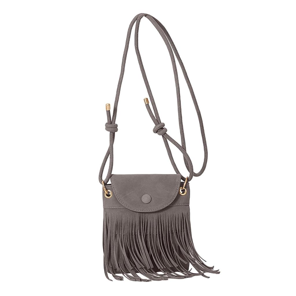 Suede Fringe Retro Casual Crossbody Single Shoulder Small Square Women's Bag
