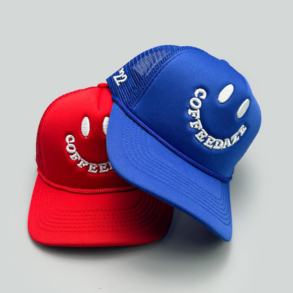 Hip Hop Street Smiley Embroidery Pattern Patch Baseball Cap Men'S And Women'S Mesh Shade Truck Hat